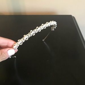 Wedding headpiece-Ivory in color